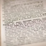 focus dictionary index page